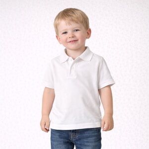 Chaps Kids Classic White Polo